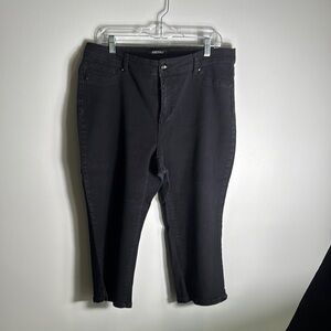 Roz & Ali Black Ankle Cropped Jeans‎